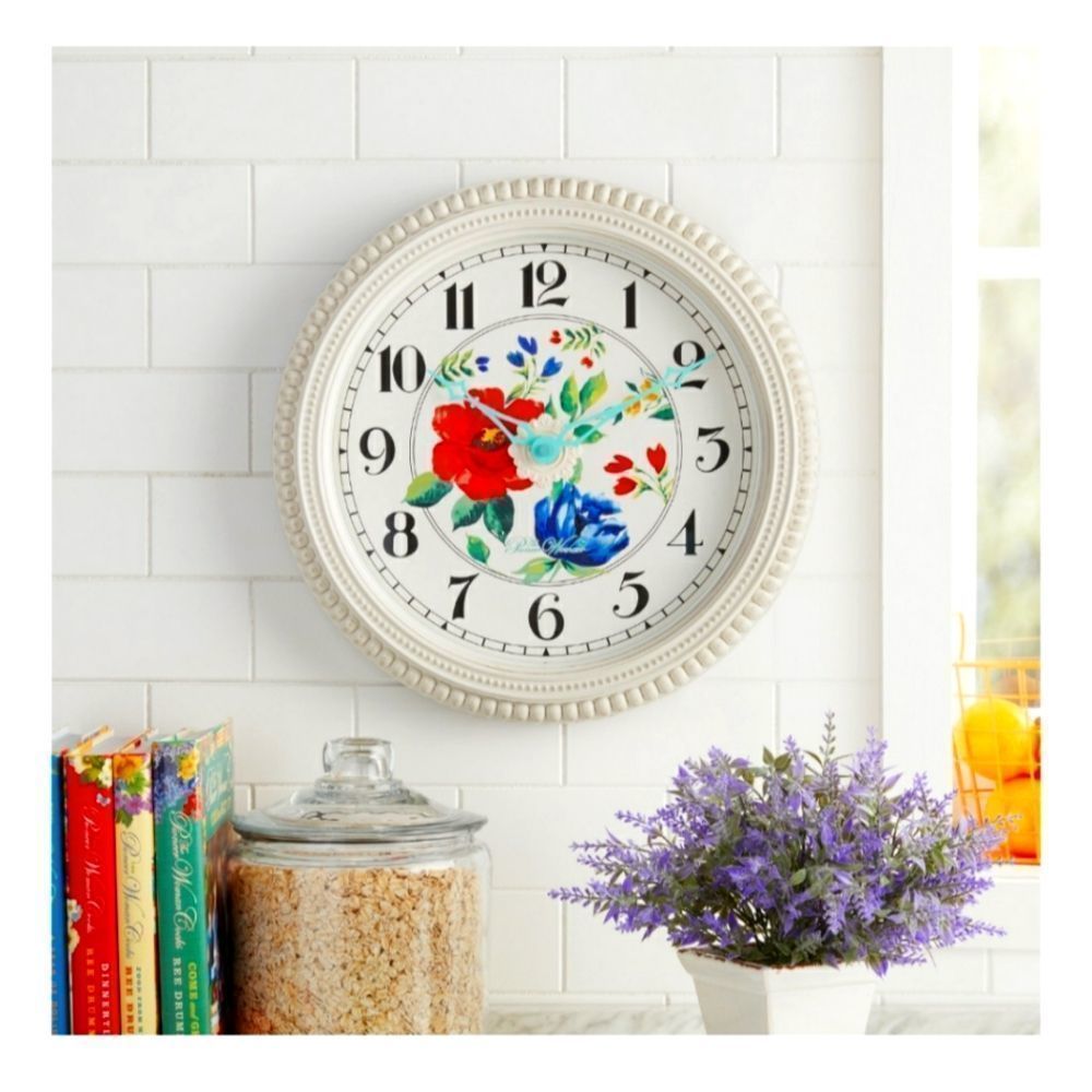SOLD new beaded wall clock. Pioneer Woman, free gift with purchase